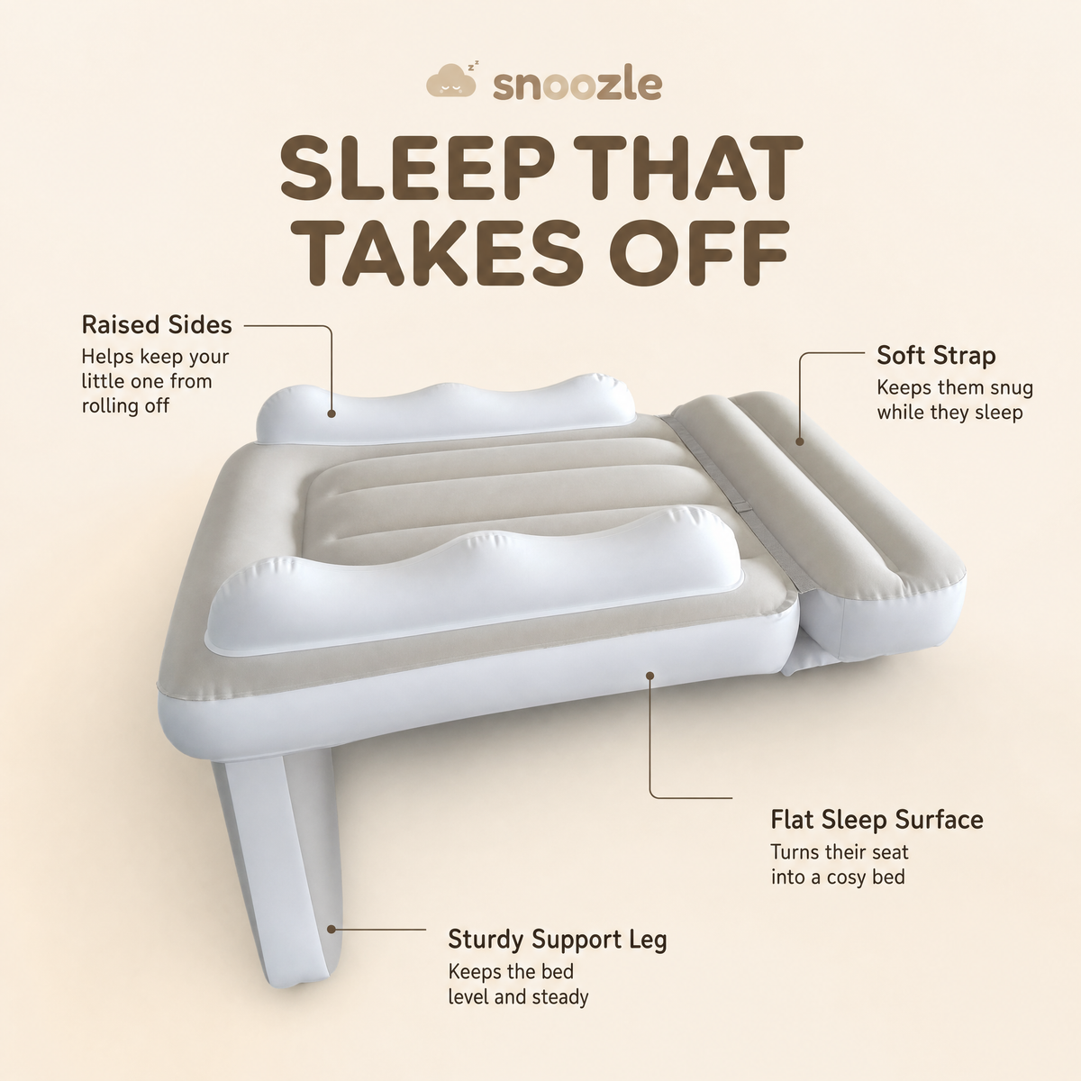 Snoozle Airplane Seat Bed™