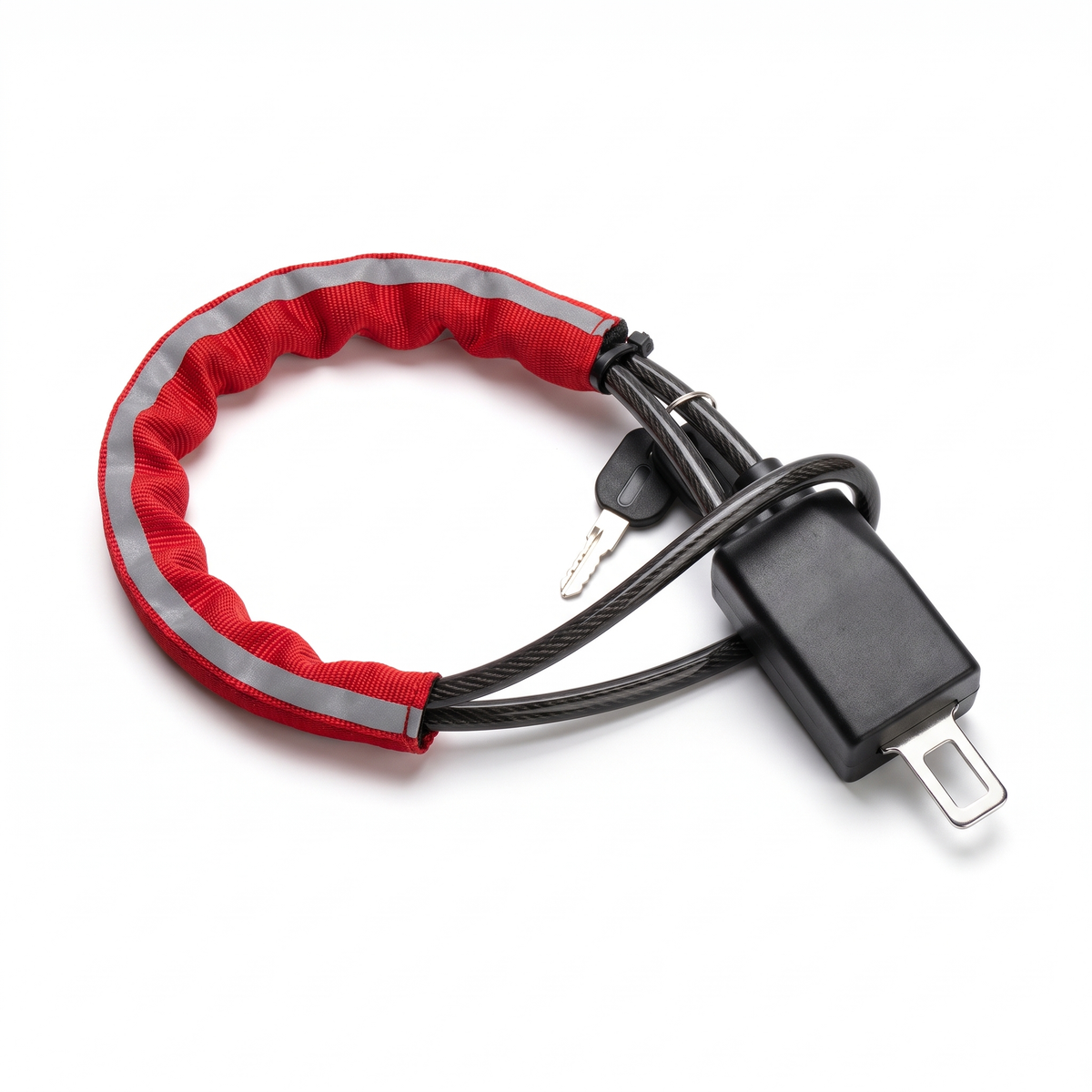 NoTheft steering wheel lock in Reflective Red
