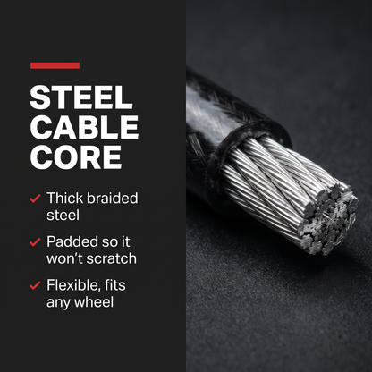 Braided steel cable core