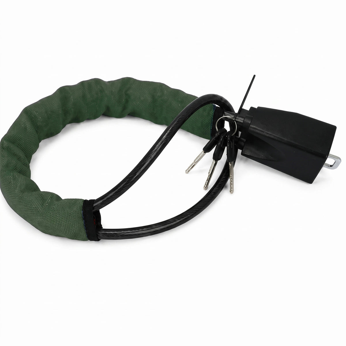 NoTheft steering wheel lock in Army Green